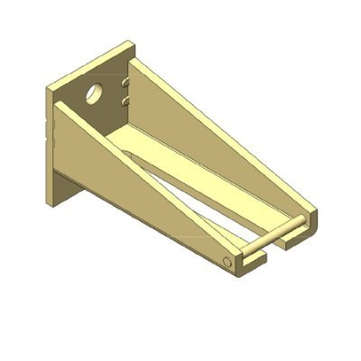 Konsola ścienna L=98 mm do uchwytu szyny nośnej 65x60 mm typ 26.B06P, EN 795:2012, CEN/TS 16415:2013-D, ocynk