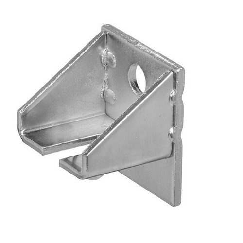 Uchwyt ścienny regulowany krótki do szyny 48.5x43.5mm typ 54.B05 żółty ocynk