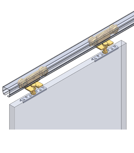 Szyna nośna 48,5x43,5mm typ 24.071 stal kwasoodporna A4 (AISI 316), odcinki na wymiar