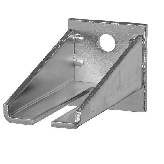 Uchwyt ścienny regulowany długi do szyny 65x60mm typ 75.B06 stal kwasoodporna A4 (AISI 316)