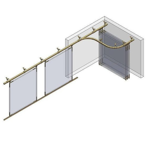 Łuk szyny nośnej kąt 30° typ 26.C38, promień 770±20mm, odcinki proste 800±20mm, ocynk