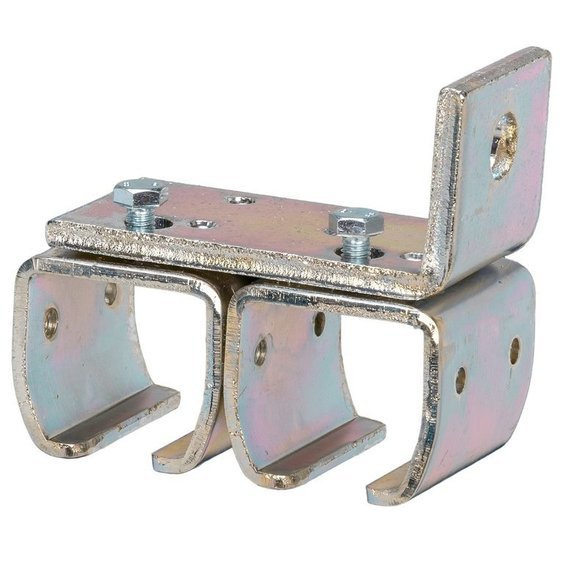 Uchwyt ścienny podwójny do szyny 40x35mm typ 23.B31 ocynk