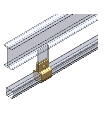 Uchwyt do szyny 65x60mm typ 55.B03 stal nierdzewna A2 (AISI 304)