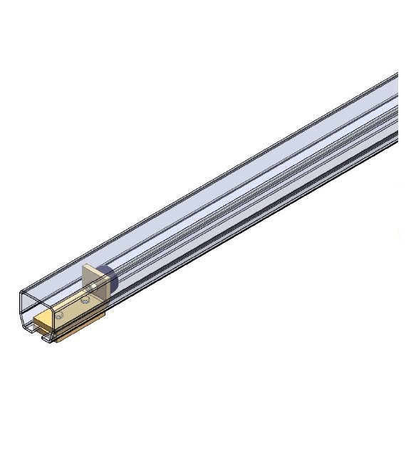 Stoper końcowy do szyny 65x60mm typ 25.X01 ocynk